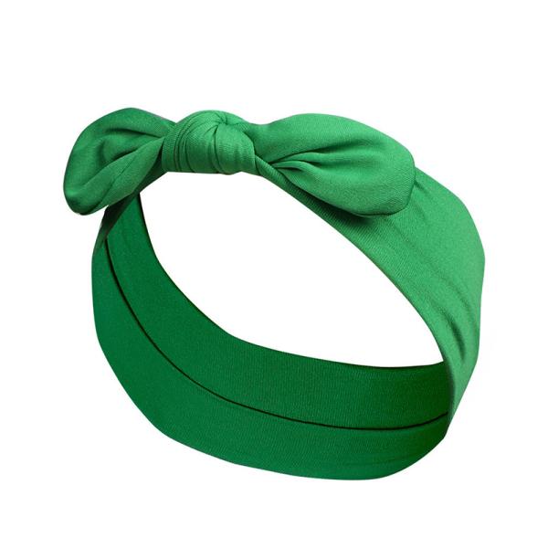 Black Green Red Bow Headband Children Hair Accessory Logo Customized