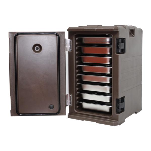 Thermal Box Insulated Food Pan Carrier 120L Dark Coffee