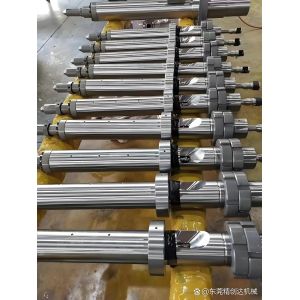 Bimetallic Screw Barrel for 30% Glass Filled Nylon PA Plastic Injection Molding, Ultra Wear Resistant