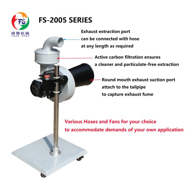 Dual-Interface Portable Exhaust Extractor Heavy-Duty Mobile Filtration System for Workshops