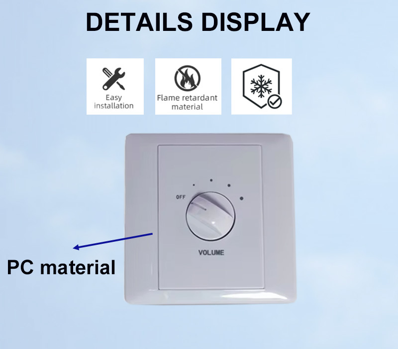 AT-3120R White Color PC 120W with Relay High Quality Volume Controller Economical