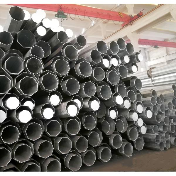 Dominican 14M 6kN Octagonal Steel Pole Galvanized Steel Q345 Electric Utility Pole