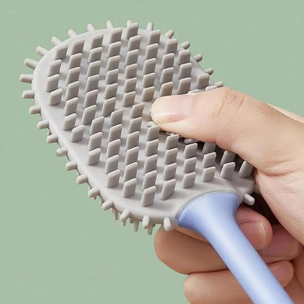 39.6cm Toilet Bowl Brush Silicone Wall Mounted Anti-Roll Anti-Drip Suitable for Travel Trailers and Campers RVers for RVers