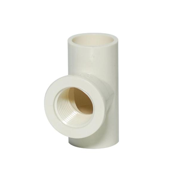 Pvc-U Female Tee Inner Teeth Three Pass Inner Screw Joint Reducing Tee Pipe Fitting