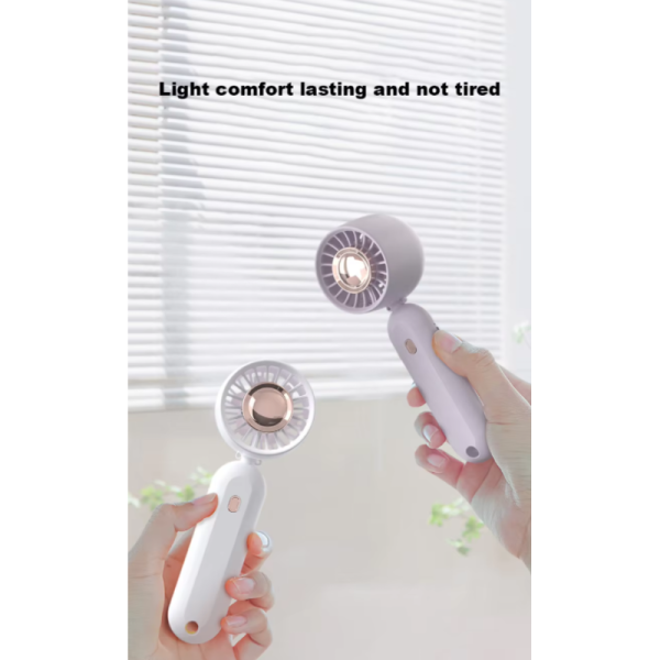 Portable Dual Use Handheld Desktop Fan Rechargeable Mini Fans Hand Held Quiet Cooling