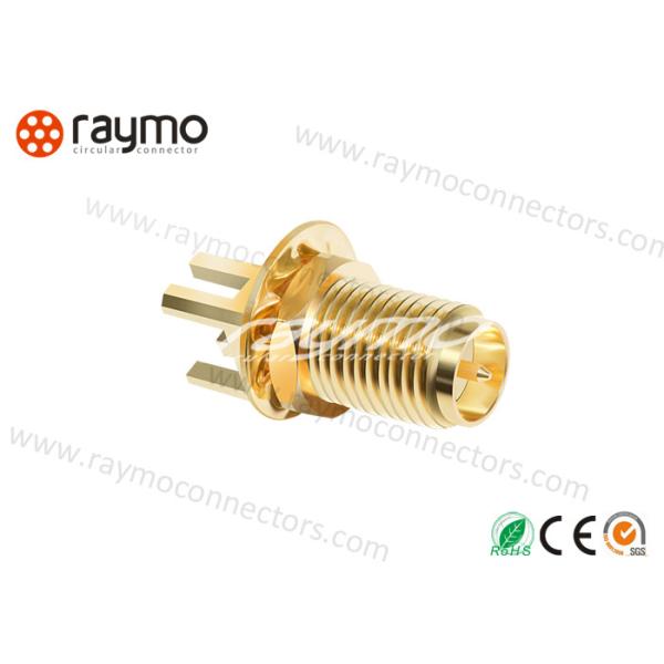 Interconnections 50 Ohm Miniature Circular Connectors, Rf Connector With Gold Plated