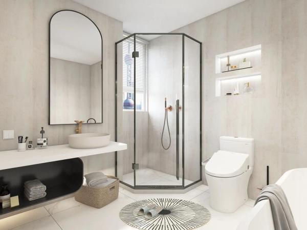 8mm 10mm 12mm Clear Low Iron Toughened Tempered Glass Shower Screen