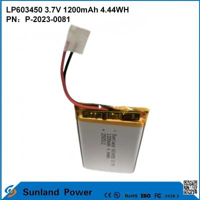 GP603450  1200mAh 3.7V