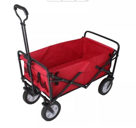 Convenient 80kg Foldable Trolley Cart for Outdoor Adventures Easy to Maneuver and Store