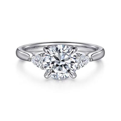 Round Cut Classic Grown Diamonds Lab Made Diamond Rings 18K 14K 10K 9K Platinum