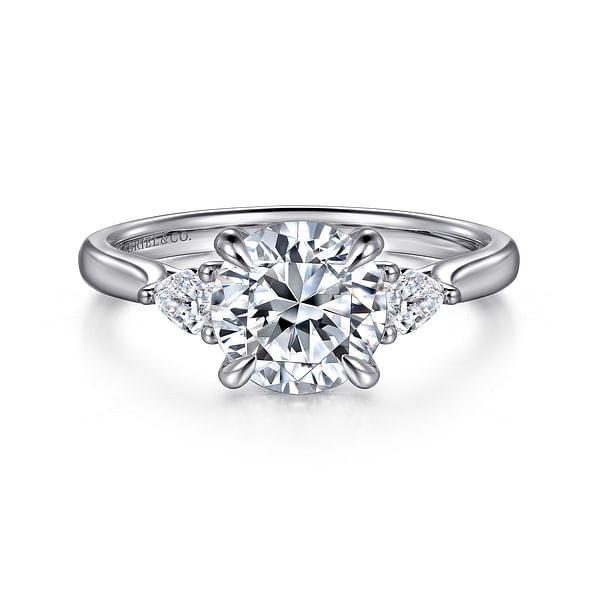 Round Cut Classic Grown Diamonds Lab Made Diamond Rings 18K 14K 10K 9K Platinum