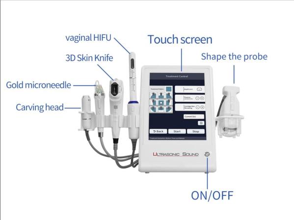 Pele do RF HIFU que levanta Vigina que aperta a máquina magro do corpo da remoção do enrugamento multifuncional