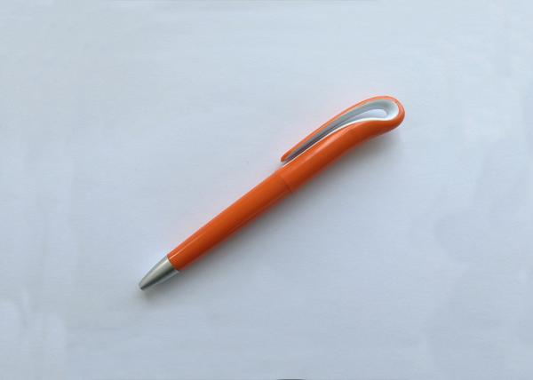 Plastic click swan Ball Point Pen with customized logo or silk printing for promotion