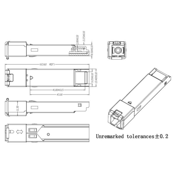 ZTE/Huawei/SC модуля 20km приемопередатчика Fiberhome EPON OLT PX20+++ SFP 7dBm