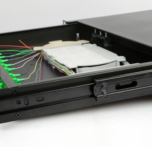 High Quality Drawer Type 12 Port 19' IDU IDF Rack Mount SC Fiber Optic Patch Panel