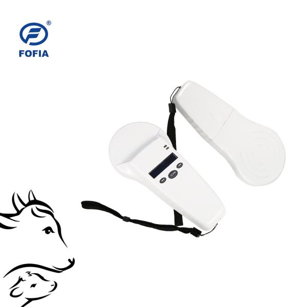 Lithium Battery Animal ID RFID Reader Scanner For Microchip Pet Barcode Reading