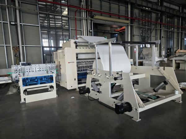Hanging Type V Fold Facial Tissue Machine Full Automatic Bottom Output