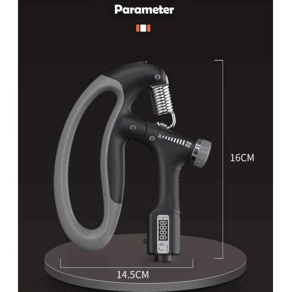 Customized Logo Hand Training Adjustable Hand Gripper 10-100 KG Electronic Counting