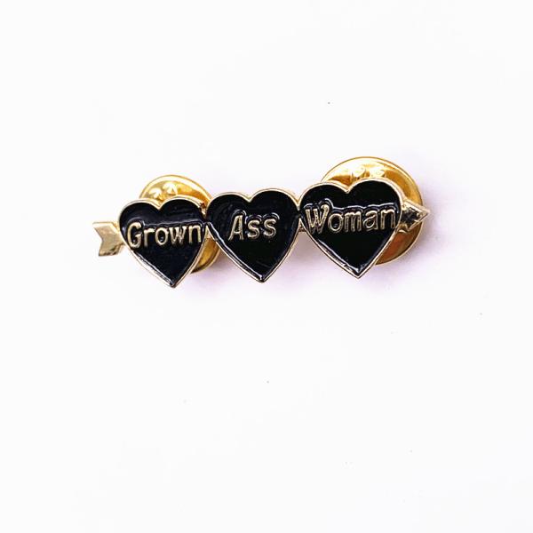1 Inch 1.5 Inch Soft Enamel Lapel Pins Metal Heart Logo Custom Epoxy Lapel Pin
