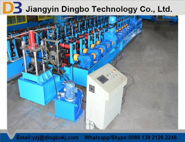 Gcr15 Steel Solar Frame Metal Forming Equipment , Roll Former Machine With Electric Drive