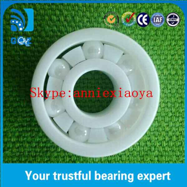 Si3N4 ZrO2 Hybrid Full Ceramic Ball Bearings , Single Row Ball Bearing 6014 2RS