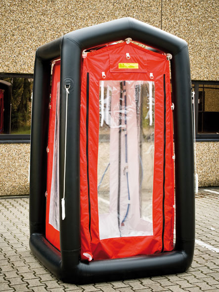 inflatable outdoor shower tent decontamination