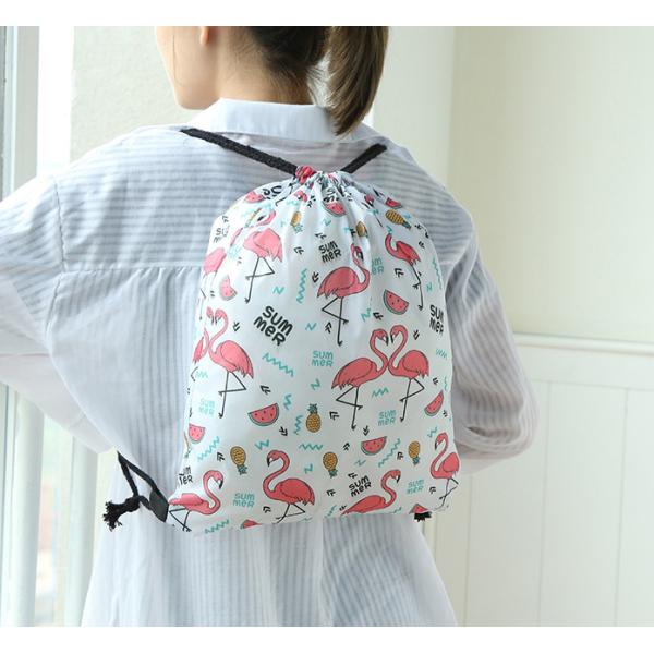 Promotional Cute Mini Handbag Drawstring Bag folding small pouch reusable pocket for Shopping Gift shoes
