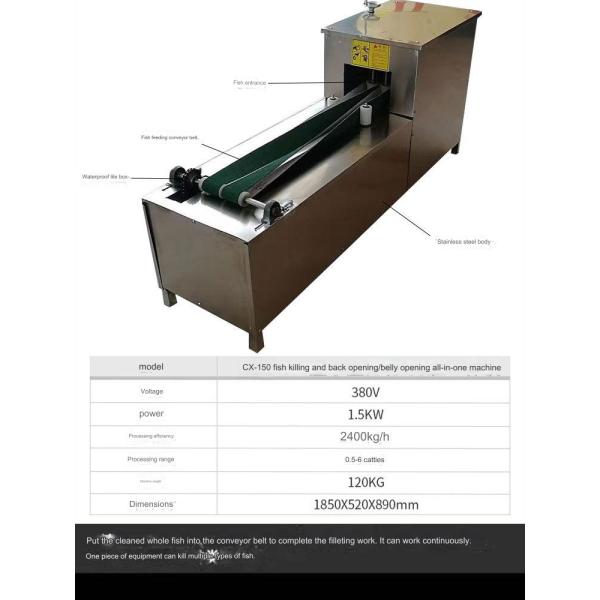 Fish Killing Machine for Commercial Continuous Automatic Gutting 304 Stainless Steel