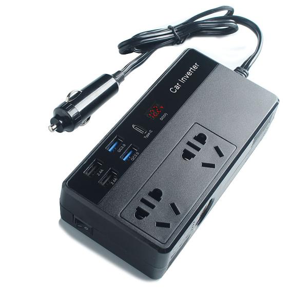 Top Sale 150W 12V Inverter Car Holder Wireless Charger Power 150W Wireless Car Charger For Mobile Phone
