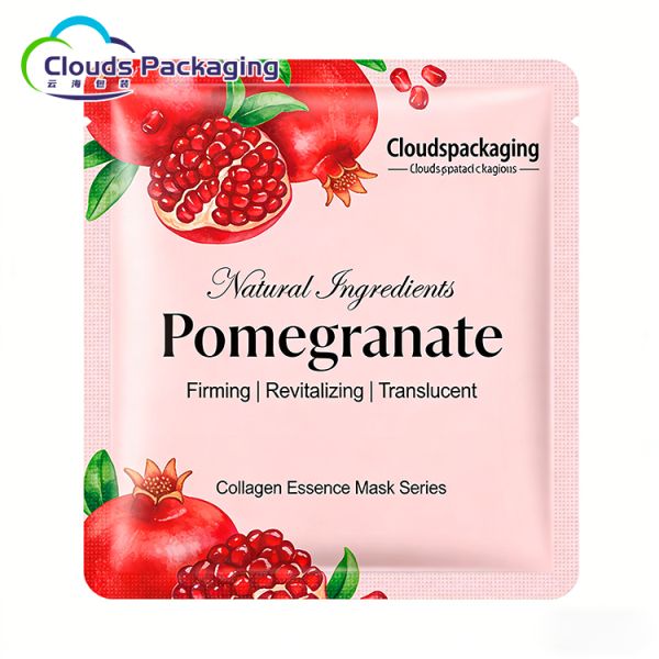Hot Sale Custom Plastic Bags Facial Mask and Lotion Packaging Disposable Pouches Beauty Cleaning Eye Cream Three Side Seal Bag Plastic for Cosmetics