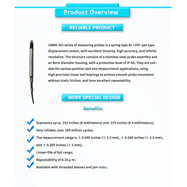 UNIVO UBMD-315 3Vrms силовой передатчик для высокоточного датчика линейного смещения