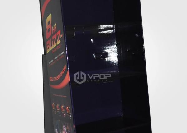 Cardboard Display Stand With 3 Shelves shape of the scaffold  Shaver For Retail