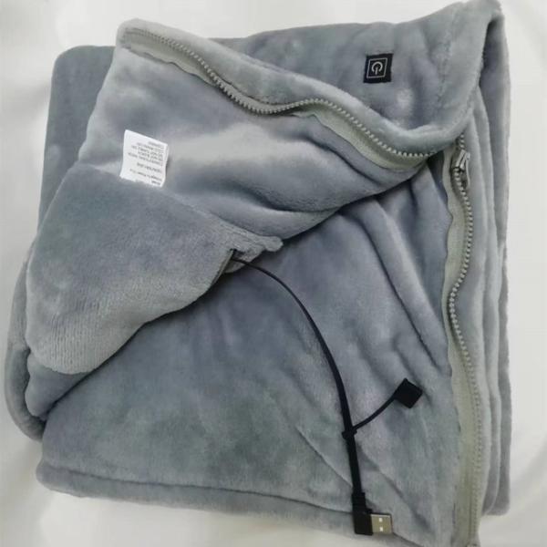Low Voltage Heated Infrared Blanket 80 X 150cm Safe Heated Bed Sheet With USB