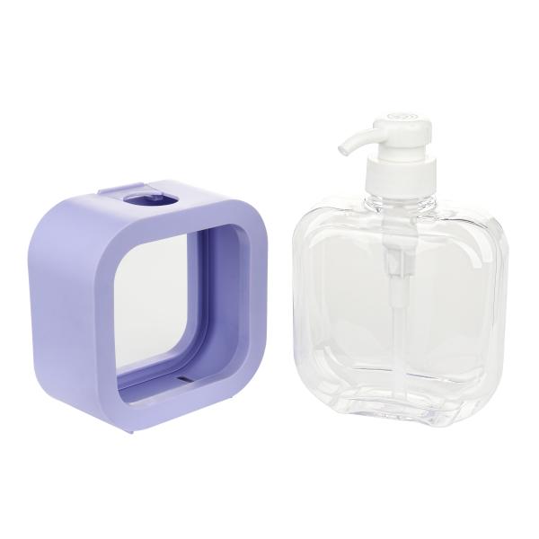 500ml Travel - Portable Large - Capacity Purple Plastic Spiral - Press Empty Lotion Bottle For Hand Sanitizer