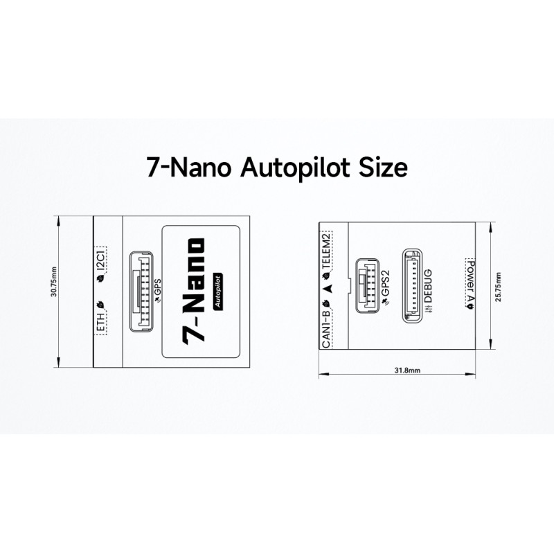 Wholesale Price Original  CUAV 7 Nano H7 Controller Pixhawk Ardupilot PX4 for FPV Airplane Fixedwing Multirotor VTOL Module