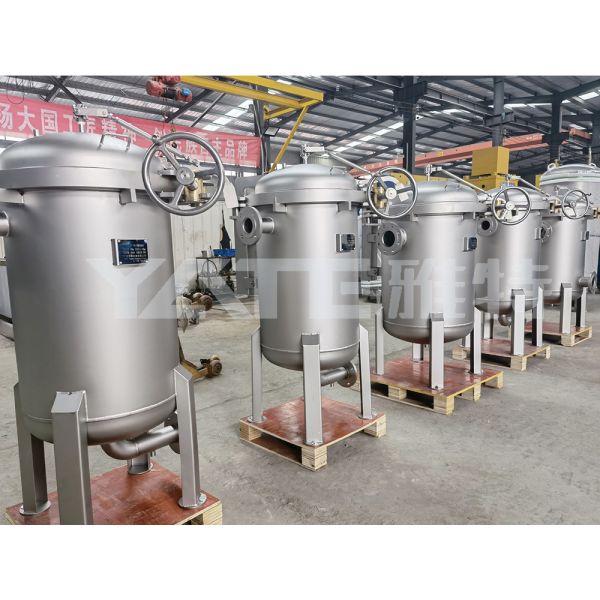 Juice Honey Perfume Filter Stainless Steel 304 Duplex Bag Filter Housing
