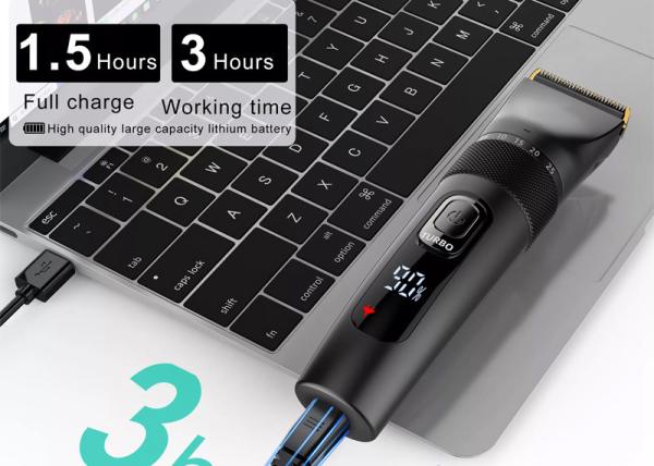 O LCD indica o ajustador elétrico do cabelo 8W, 600 MAH Men Professional Hair Clippers