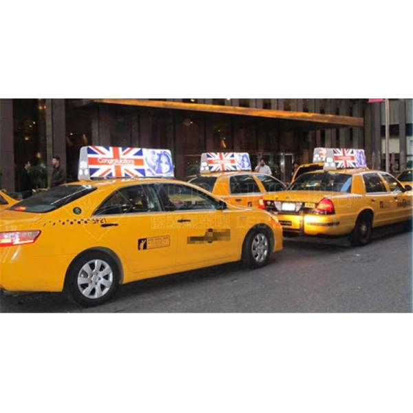 P5 Outdoor Full Color Led Taxi Roof Top Advertising Signs