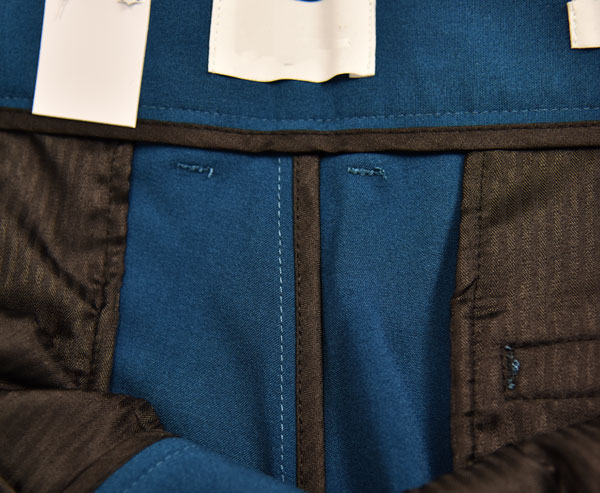 Men'S Slim Fit Dark Blue Suit Trousers Breathable Anti Wrinkle Mel Office Wear