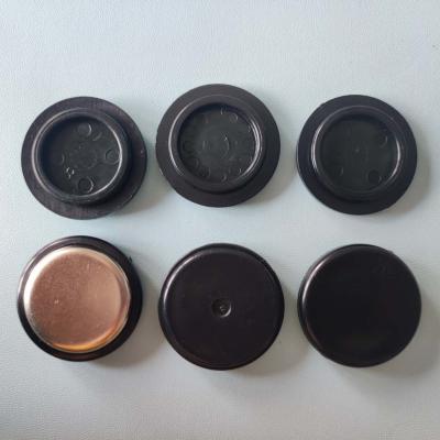 Black Plastic Furniture Caster Cups Easy Gliding Customized For Sofas Chairs