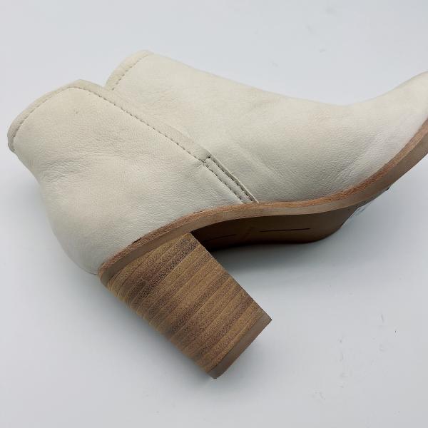 Women'S Genuine Leather Ankle Boots Pointed Toe Ankle Boots Chunky Heel