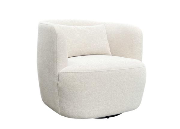 Swivel Chair Waist Pillow Pure Sponge Padded Seat Polyester Fabric Cover Armchair