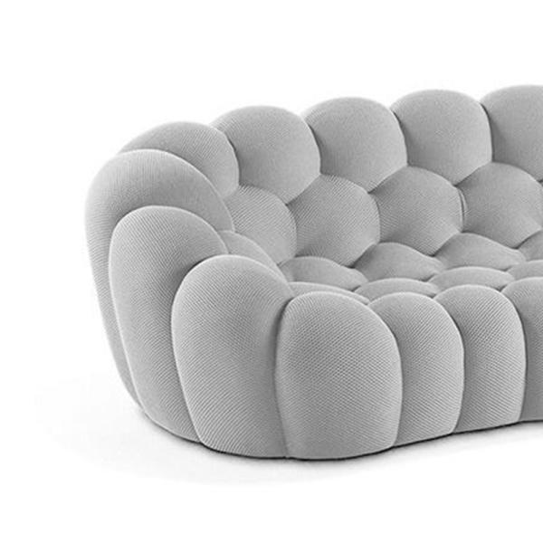Fabric Practical Lazy Couch Sofa , Anti Abrasion Two Seater Couch