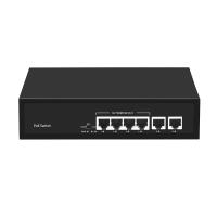 4 ports Ethernet rapide CCTV commutateur Poe avec 2 Copper Uplink 55W Budget de puissance d'entrée AC