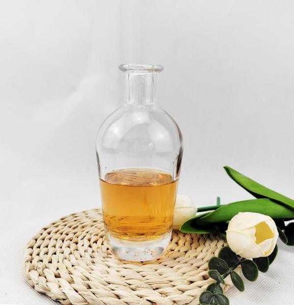 Tequila clara 750 ml vidro vazio Vodka garrafa de brandy para logotipo do cliente aceitável