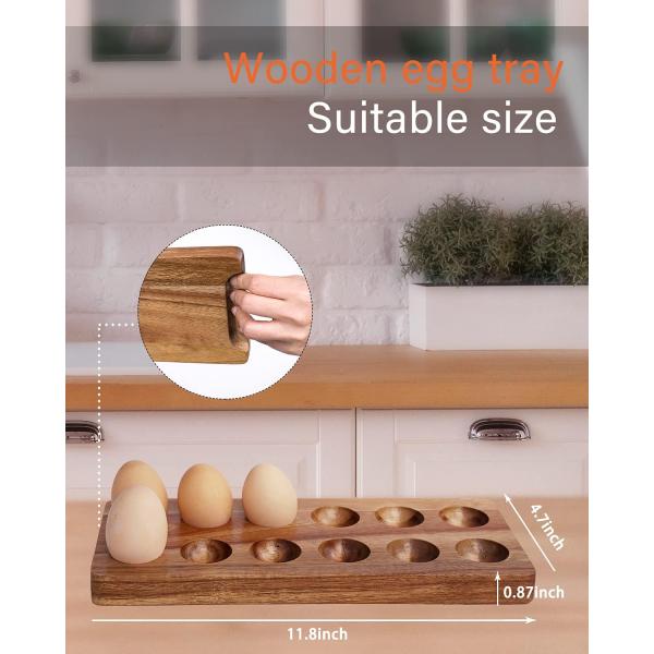 Solid Wood Eggs Crate Wooden Tray for Eggs Customized Designs and Customized Branding