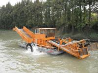 75kw de puissance moissonneuse d'herbe aquatique