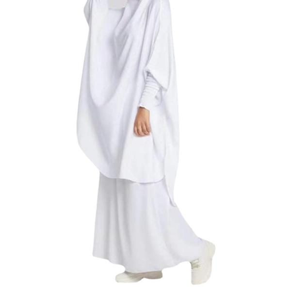 Арабская малайская Абая Женщины Турция Платье Мусульманское Молитвенное Платье Твердый цвет Плюс-размер