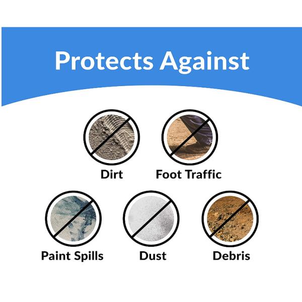 PE Self-Adhesive Hard Floor Protection Film Furniture Floor Protectors Protect Floor Covering For Decorating