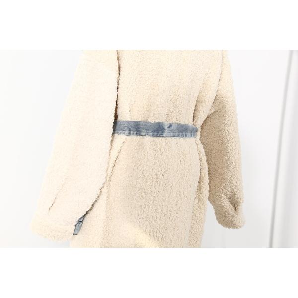 Пальто водоустойчивого Lambswool джинсовой ткани моды выстегивая 2020 курток Lambswool зимы свободных сгущенных длиной